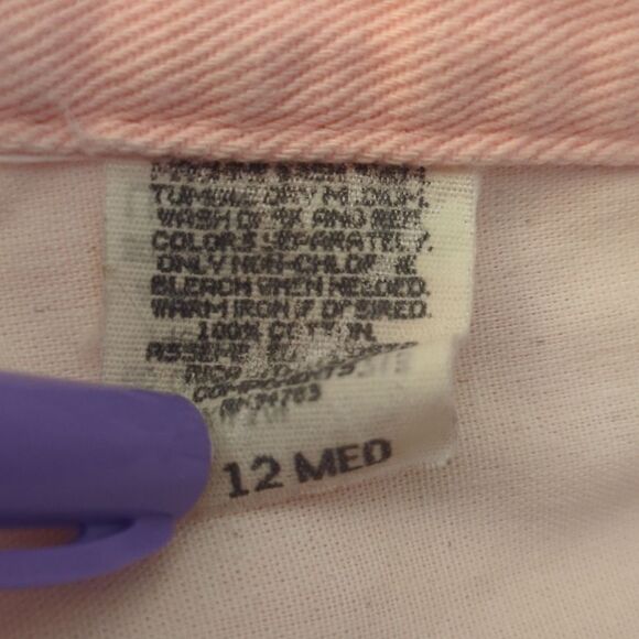 Lee Riders‎ women's pink denim jean shorts size 12 - Picture 2 of 9